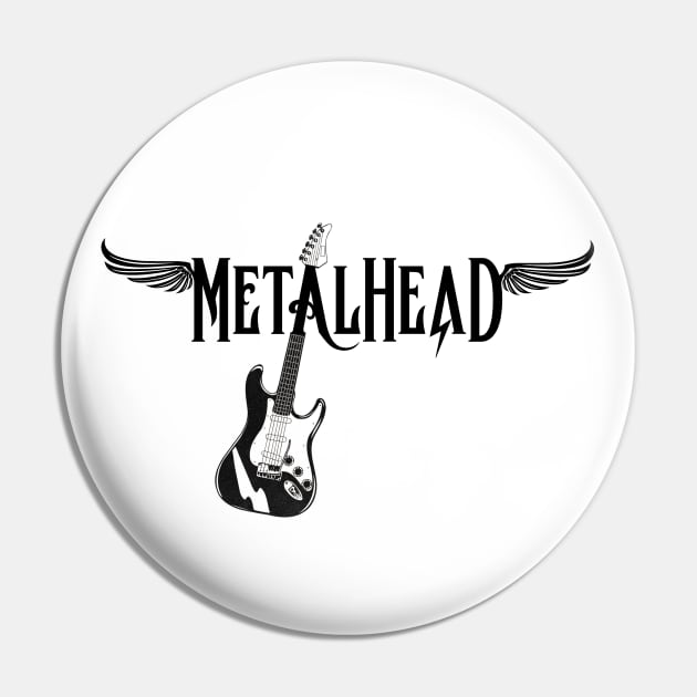 metalhead Pin by mystudiocreate