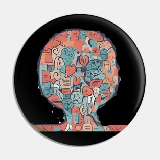 Mental Health - Brainy Pin