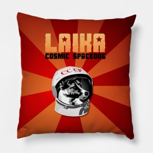 Laika- Cosmic Spacedog (non-apparel) Pillow