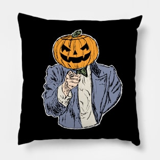 The Call of the Pumpkin Backgroud Black Pillow