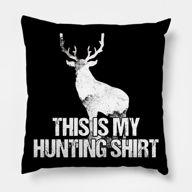 Deer Hunting Pillow by Imutobi