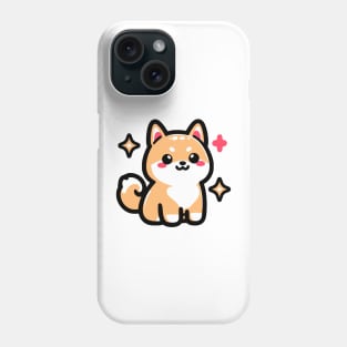 Cute Shiba Inu 01 - Kawaii Sticker | Dog Mom, Dog Dad Phone Case