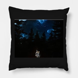 House in the woods Pillow