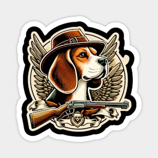 Beagle Hunter Magnet