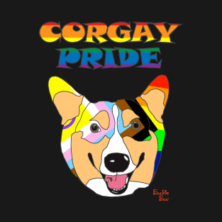 Bookie Boo the Corgi - Corgay Pride T-Shirt