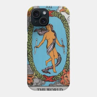 The World Tarot Card Phone Case