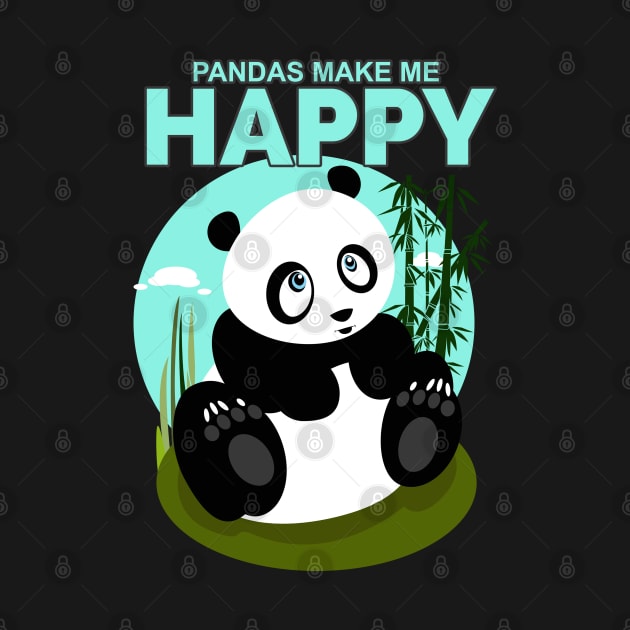 Pandas Make Me Happy by adamzworld