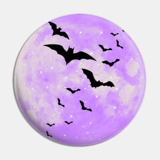 Violet Full Moon Pin