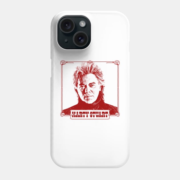 Marty Stuart / Vintage Look Country Fan Art Design Phone Case by DankFutura