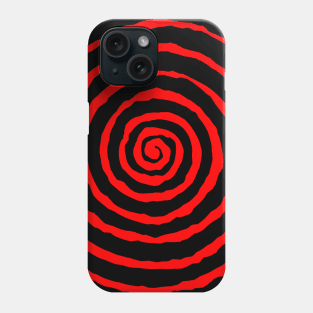 Red Trance Spiral Phone Case