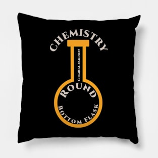Chemistry retro flask Pillow