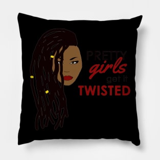 Pretty Girls Wear Locs Pillow