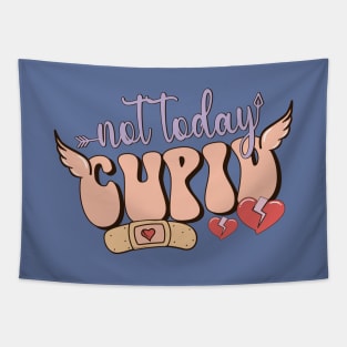 Not Today Cupid Love Sucks Anti Valentines Day Tapestry