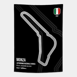 Monza Race Track (B&W) Tapestry