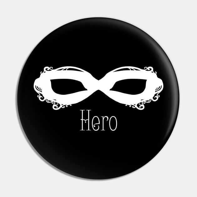 White Masque - Hero Pin by Thedustyphoenix