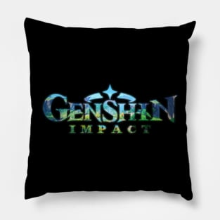 Genshin impact logo Pillow
