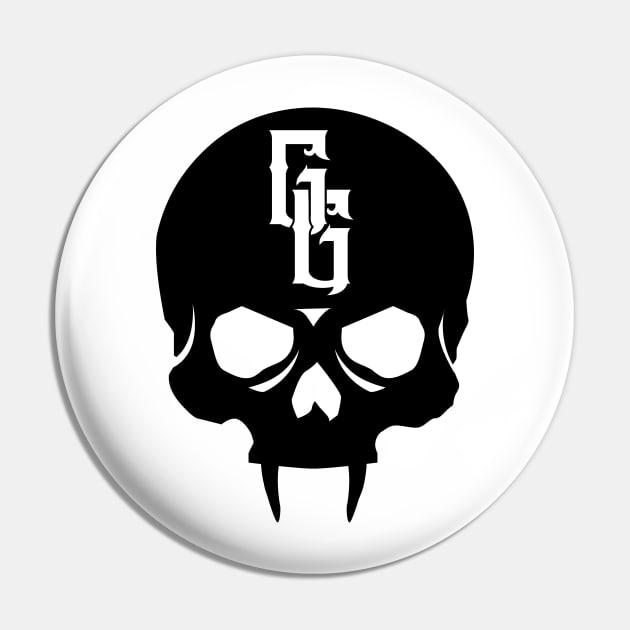 Gehenna Gaming Skull (Black) Pin by highcouncil@gehennagaming.com