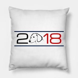 Dog Short New 2018 Canine Year - Adult Youth Design Pillow