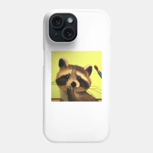 classic raccoon painting Phone Case