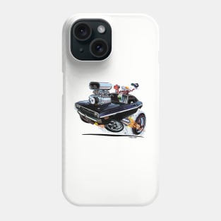 Vince Crain High Octane 1970 Challenger Black White stripe Phone Case