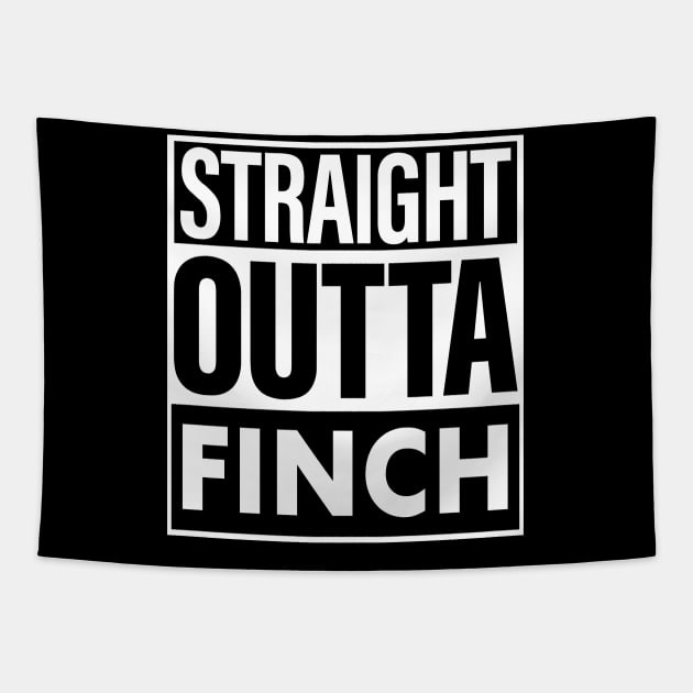 Finch Name Straight Outta Finch Tapestry by ThanhNga