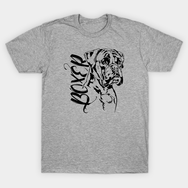 Discover German Boxer dog portrait - Boxer Dog - T-Shirt