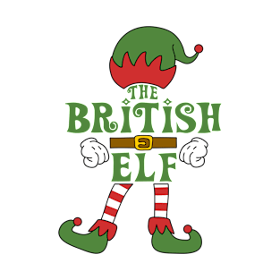 The British Elf Christmas Family Matching Outfits Group Attire T-Shirt