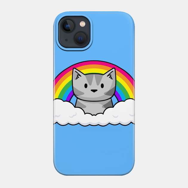 Rainbow Kitty - Cat - Phone Case