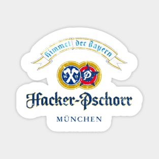 Hacker Pschorr - World Beer - Distressed Magnet