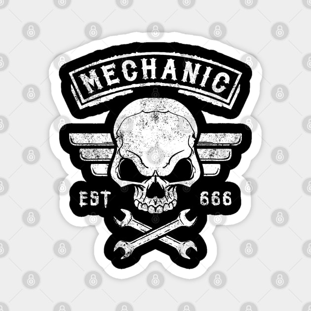 MECHANIC Magnet by Tshirt Samurai