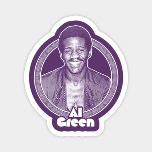 Al Green / Retro Aesthetic 70s Soul Fan Design Magnet