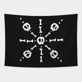 Granny Square Skulls Tapestry