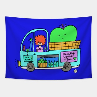 Apple Food Truck Tapestry