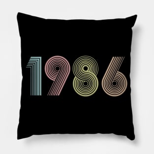 Vintage 1986 34th Birthday Gift Men Women Pillow