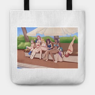 A bikini pool party Tote