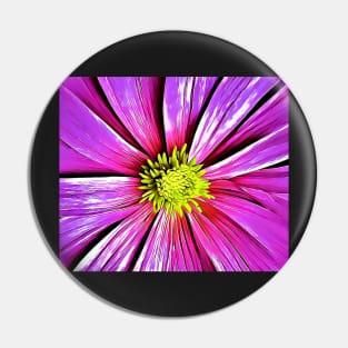 Magenta Aesthetic Floral Drawing Pin