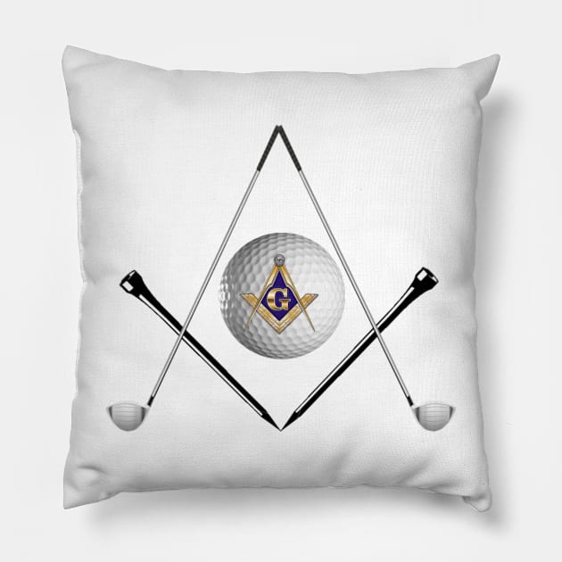 Mason Golfer Pillow by Hermz Designs
