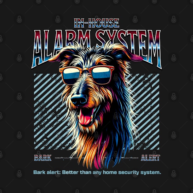 Bark Alert Scottish Deerhound Dog by Miami Neon Designs