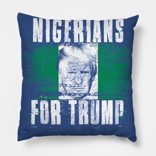 Nigerians For Trump - Trump 2020 Patriotic Flag Pillow