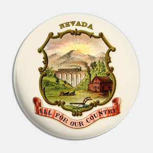 1876 Nevada Coat of Arms Pin