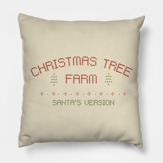 (Santa's Version) Pillow by The Sparkle Report