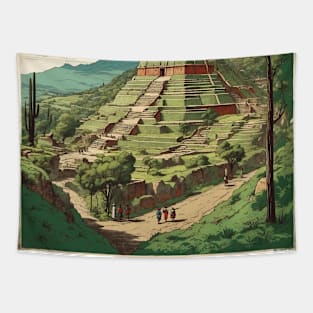 Tzintzuntzan Michoacan Mexico Vintage Tourism Travel Tapestry