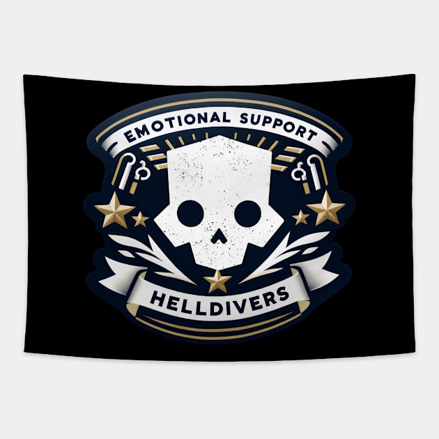 emotional support helldivers Tapestry by OddHouse