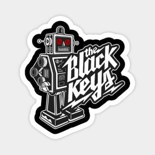 The Black Keys Retro Rockin' Red-Eyed Robot Tee (Double-Sided) Magnet