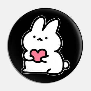Cute Bunny Love Pin