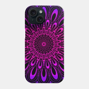 mandala flower patterns - Pink mandala - Purple mandala Phone Case