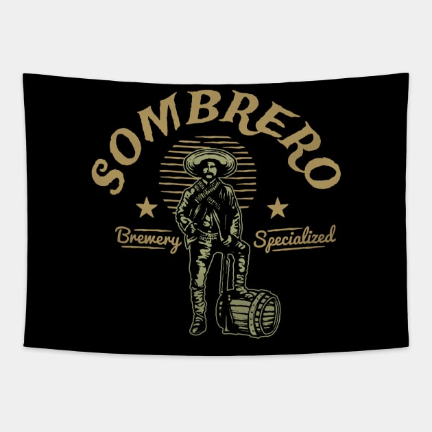 Sombrero Brewery Tapestry by RadCoolguy