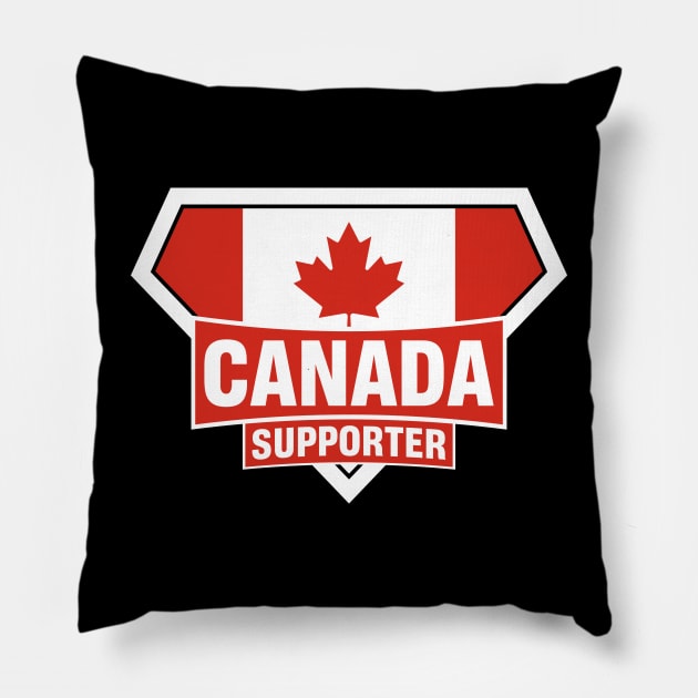 Canada Super Flag Supporter Pillow by ASUPERSTORE
