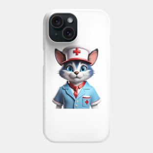 The Purr-fect Nurse Cat Phone Case