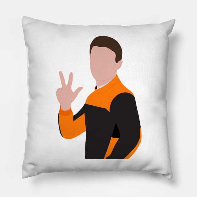 Lando Norris - P3 Imola Qualifying Pillow by emstanden25